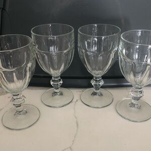 Vintage Set of 4 Libbey Gibraltar Duratuff 16 oz Iced Tea / Water Goblets
